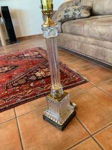 lot 24 image: Baccarat Style Crystal Table Lamp