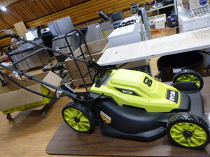 lot 108 image: Ryobi Electric Push Lawn Mower