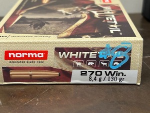 lot 8 image: (20) Rounds Norma Whitetail .270 130grain Soft Point
