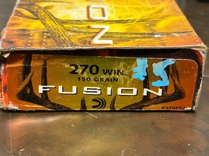 lot 5 image: (20) Rounds Federal Fusion .270 150grain