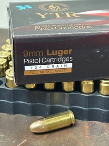 lot 31 image: (50) Rounds YTR 9mm-Luger 124grain FMJ