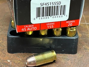 lot 79 image: (20) Rounds SinterFire Special Duty Self-Defense .45-Auto 155grain