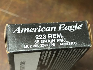 lot 55 image: (20) Rounds Federal American Eagle .223-Rem 55grain FMJ