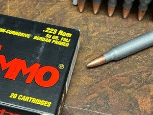lot 61 image: (20) Rounds TulAmmo .223-Rem 55grain FMJ