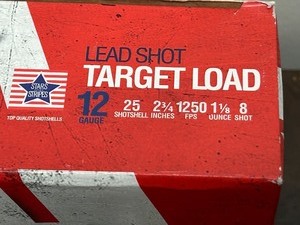 lot 118 image: (25) Rounds Stars & Stripes 12gauge 2.75 #8-Shot 1 18oz