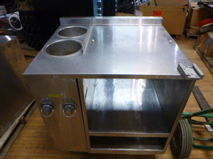 Well Mfg. 2-Bay SteamSoup Table with Shelves