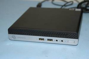 lot 46 image: HP Micro PC Computer System with Microsoft Windows 11 and Office 2016 Installed