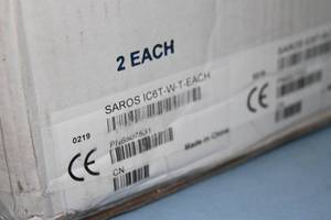 lot 74 image: PAIR of Crestron SAROS IC6T-W-T 2-Way In-Ceiling White Pro Audio Speakers