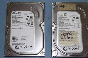lot 79 image: Lot of SATA Computer Hard Drives - Hitachi  and Western Digital