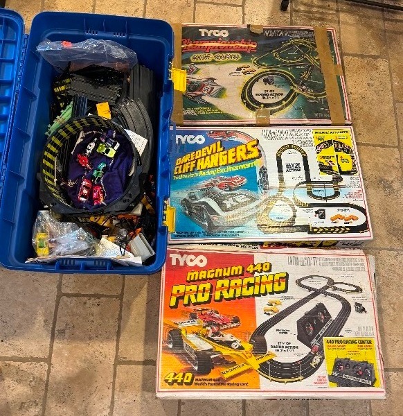 Vintage TYCO Dare Devil Cliff Hanger Racing Track and TYCO Championship The Glow Eclectic Enjoyment in Eden Prairie including Vintage Retro Mid Century and More K BID