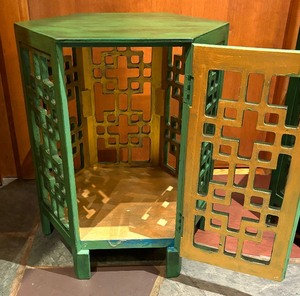 lot 12 image: Pair of Asian Inspired Accent Tables