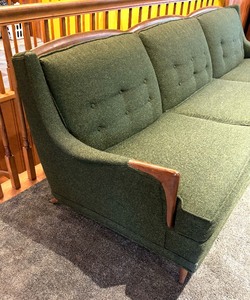 lot 10 image: Mid Century Modern Upholstered Sofa by Avant Designs