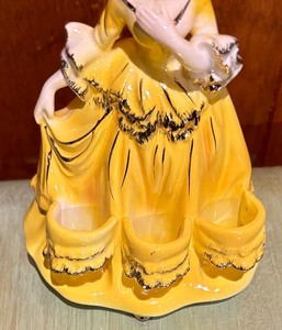 lot 47 image: Vintage Lady Ceramic Lipstick Holder