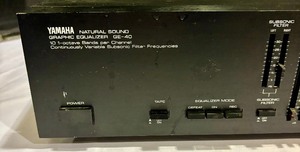 lot 125 image: Yamaha Natural Sound Graphic Equalizer Model GE-40