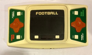 lot 133 image: Vintage Tiger Handheld Electronics Football Maker Game Model 7-550