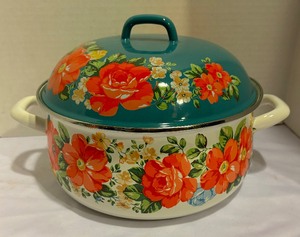 lot 140 image: The Pioneer Woman Dutch Oven and Strainer