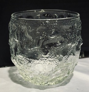 lot 188 image: 6 Vintage Anchor Hocking Lowball Textured Glasses