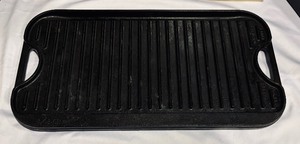 lot 194 image: Reversible Cast Iron Griddle  Grill by Lodge