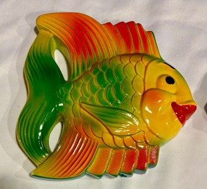 lot 251 image: Miller Studio Chalk Ware Fish Plaques