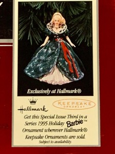 lot 215 image: Happy Holidays Barbie in Beautiful Emerald Dress - Special Edition, New in Box