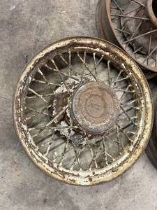 lot 300 image: Vintage 1920-1930 Chevrolet Wire Wheels