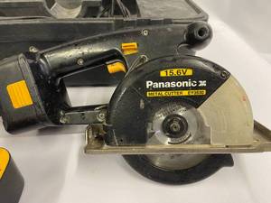 lot 301 image: Panasonic Cordless 15.6 Volt Metal Cutter Model EY3530