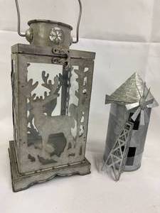 lot 308 image: Assorted Decorative Metal Home Decor Items