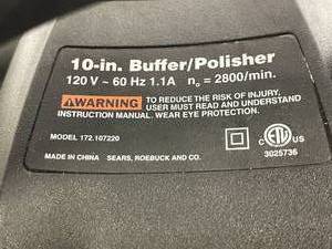 lot 319 image: Craftsman 10 Inch Buffer  Polisher Model 172.107220
