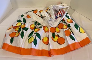 lot 235 image: Pin Up Couture Skirt with Cute Oranges Print - NWT