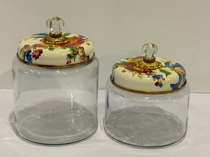 lot 37 image: Two Mackenzie Childs Canisters