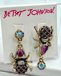 lot 403 image: Betsy Johnson Creep Show Earrings - NEW