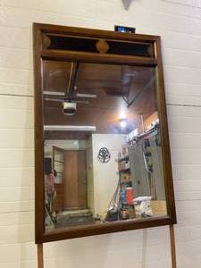 lot 337 image: Mid Century Mirror with Brackets