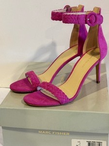 lot 392 image: Marc Fischer Dark Pink Heeled Sandals - NEW
