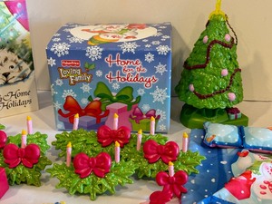 lot 97 image: Fisher Price Home for the Holidays Loving Family Decorations and More