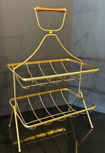 lot 73 image: Vintage Mid Century Media Rack