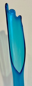 lot 117 image: Mid Century Blue Swung Glass Vase