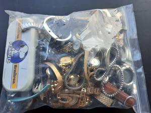 lot 15 image: Bulk Lot Of  Watches In 2 Gallon Storage Bag Approx. 10 Lbs.