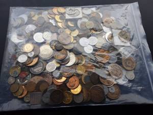lot 30 image: Collection Of Misc. Tokens, Bus Tokens, Ration Tokens & Replicas Gold & Silver Layered