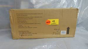 Set of 2 15 in. H x 11 in. W x 11 in. D Brown Wicker Woven of seagrass 2-handles for carrying Folds flat for storage Model # 4066700950 UPC Code # 6958765306971