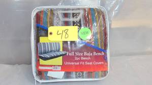 2 Pc Universal Baja Inca Saddle  Blanket Full Size Bench  843097103748