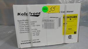 Koldfront Window Air Conditioner Only 8000 BTU 115 Volt ENERGY STAR w Remote 0846844012355 WAC8003WCO