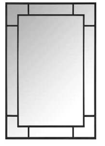 StyleWell Medium Rectangle Black Classic Accent Mirror (36 in. H x 24 in. W) Model # MR30372-HD UPC Code # 772349877697