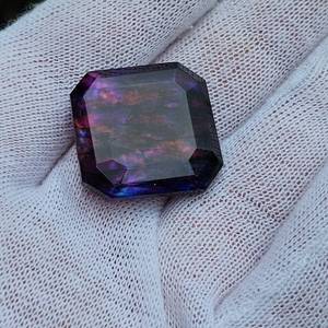 Rare 65.70 Ct Natural Ammolite Loose Gemstone Opal-Like Organic Doublet Gemstone