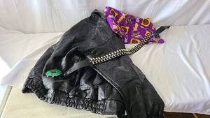 XXL Leather jacket and Faux ammo le...
