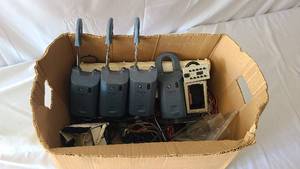 Box of misc electronics and large l...