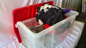 Large tote with a misc assortment o...