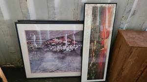 3 framed pictures one with the Minn...