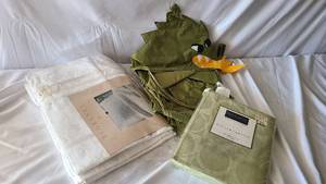 Household linens and dragon themed ...