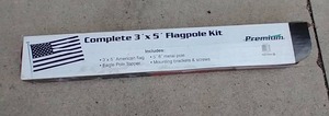 lot 14 image: Complete 3 x 5 Flagpole Kit