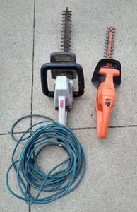 lot 25 image: (2) Hedge Trimmers - Ryobi  Black & Decker